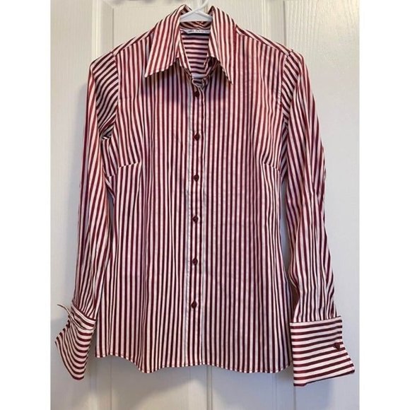 Marks & Spencer striped button down shirt Small - Picture 1 of 5